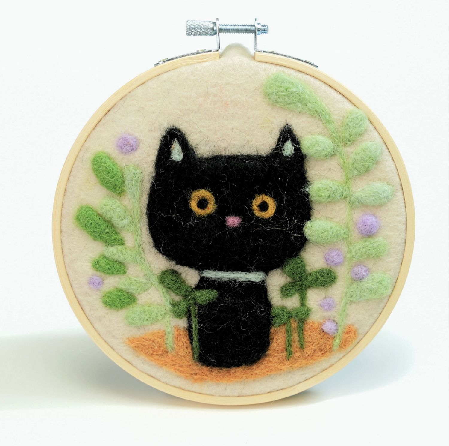 Woolbuddy Wool Painting Kit - Mystic Garden Whisker Cat 