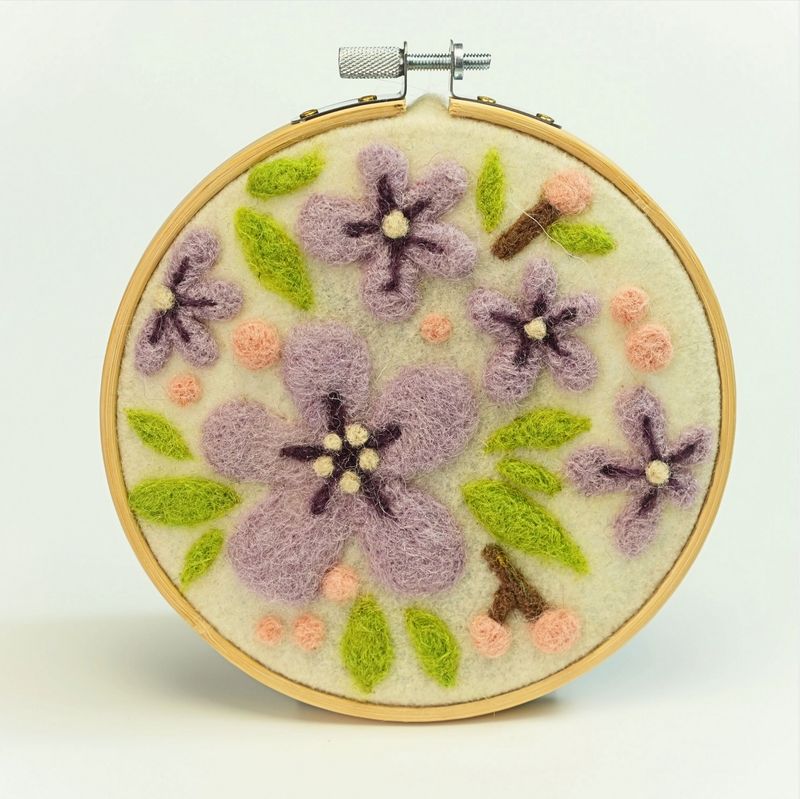 Woolbuddy Wool Painting Kit - Blossoming Flower 