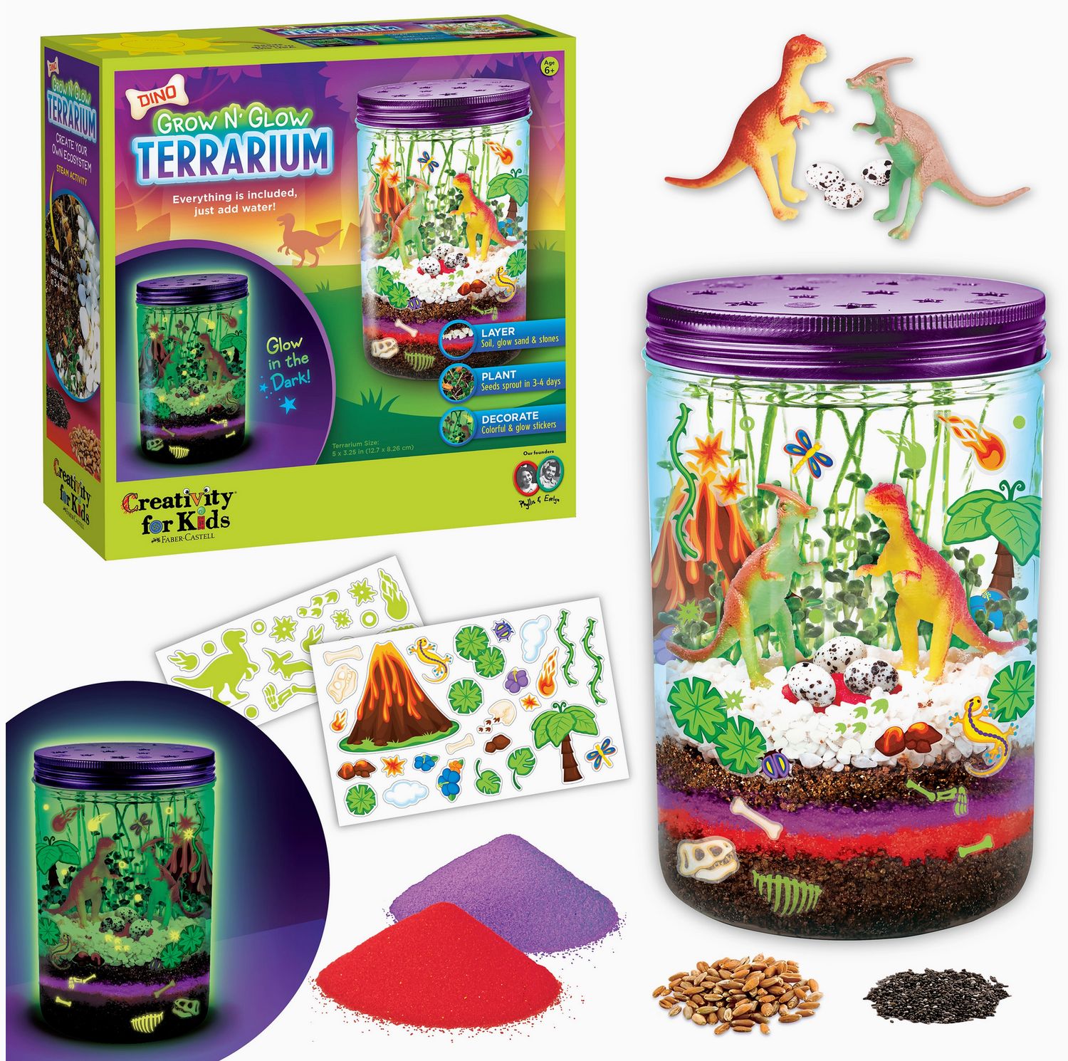 Faber Castell Grow N' Glow Dinosaur Terrarium 6568000