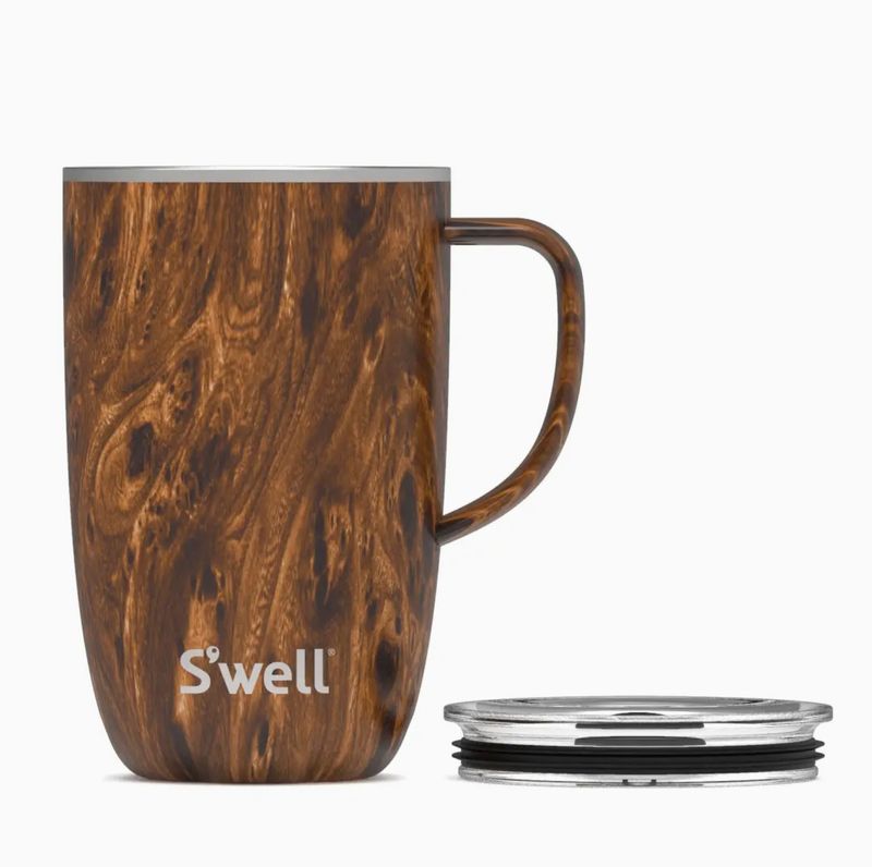S'well 16oz Teakwood Tumbler Mug with Handle