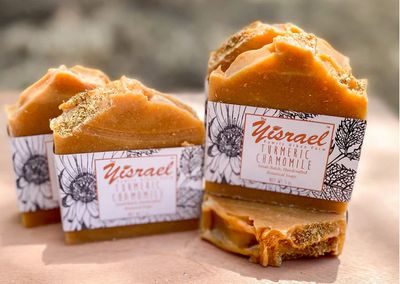 Yisrael Farm Turmeric/Chamomile Soap w/ Shea Butter Handcrafted Soap