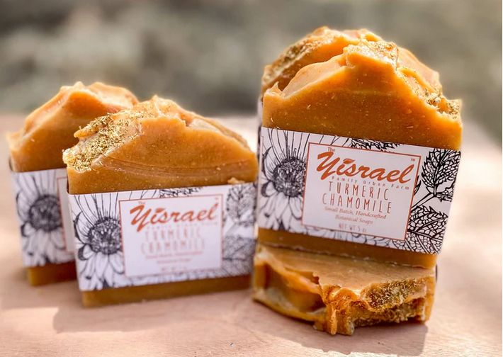 Yisrael Farm Turmeric/Chamomile Soap w/ Shea Butter Handcrafted Soap
