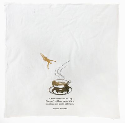 Valentine Viannay Roosevelt Tea Towel 