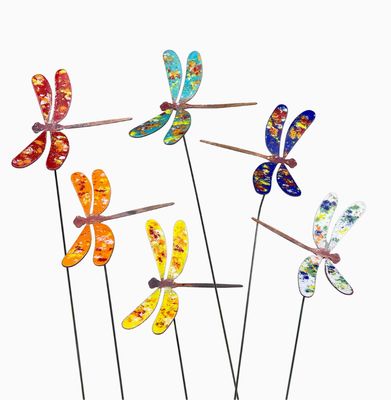 Clever Goods Copper Enamel Dragonfly Assorted Colors CC-056