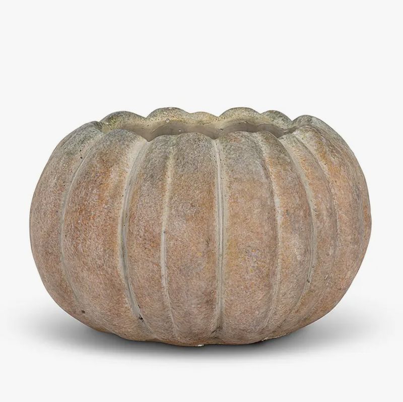 Abbott Pumpkin Planter Large Low 6.5"W (2408)