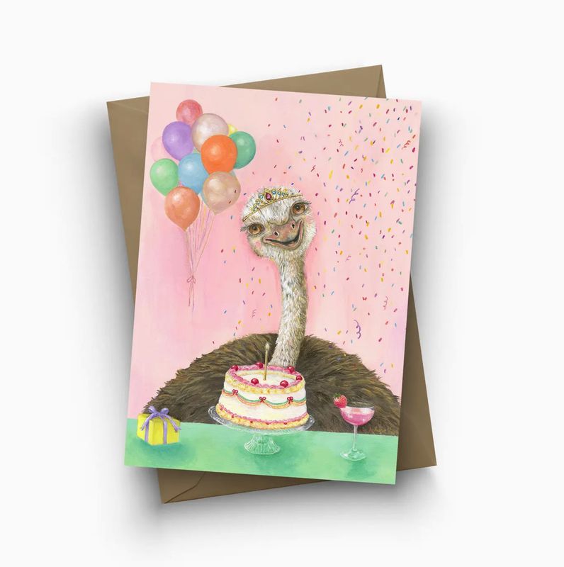 Jahna Vashti Birthday Bird Single Card 