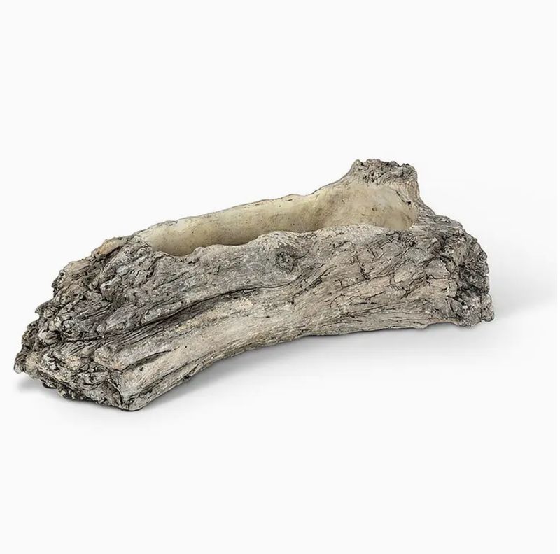 Abbott Medium Slim Log Planter - 12"