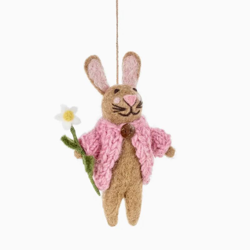 FSG Handmade Felt Blossom the Bunny Easter Decoration FYBLOTB