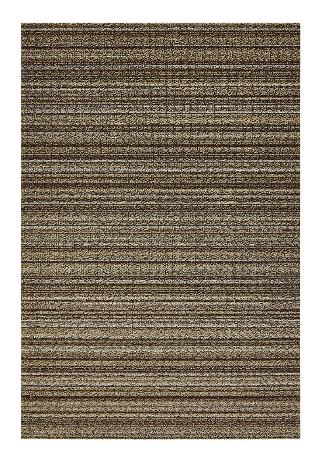 Chilewich Skinny Stripe Shag Doormat 18x28 Mushroom