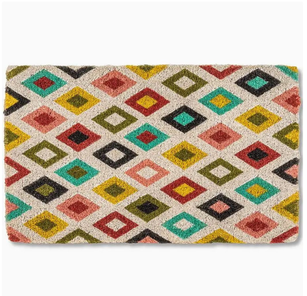 Abbott Colourful Diamonds Doormat 18x30