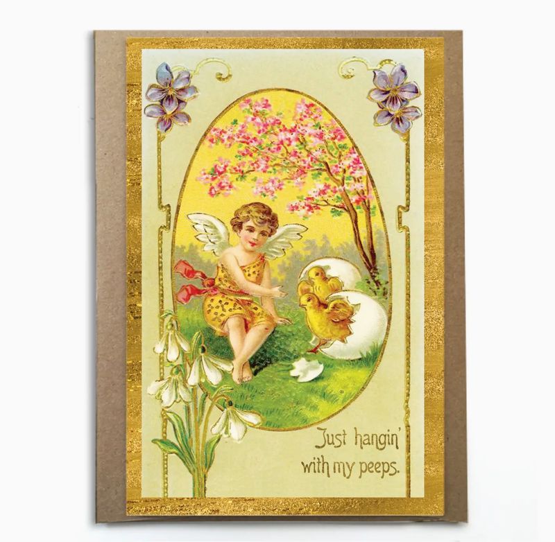 A Zillion Dollars Sweet Easter Hanging with my Peeps Easter Card C5105