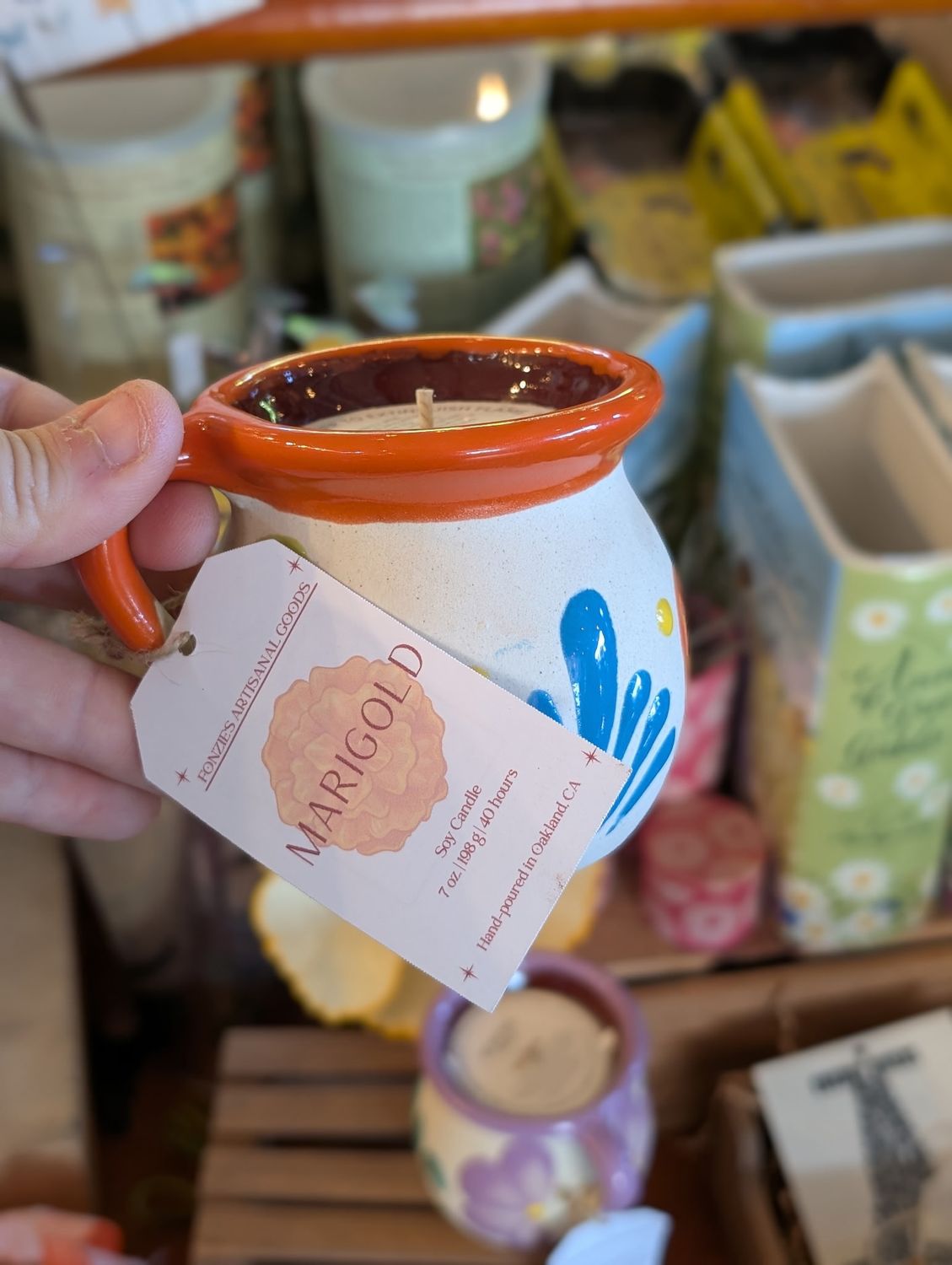 Fonzie's Artisanal Goods Marigold Jarrito 7oz Candle