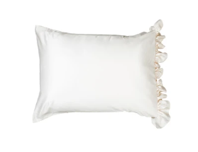 Silky Pillowcase with Ruffles