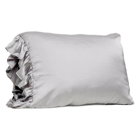 Silky Pillowcase with Ruffles