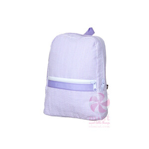Small Seersucker Backpack