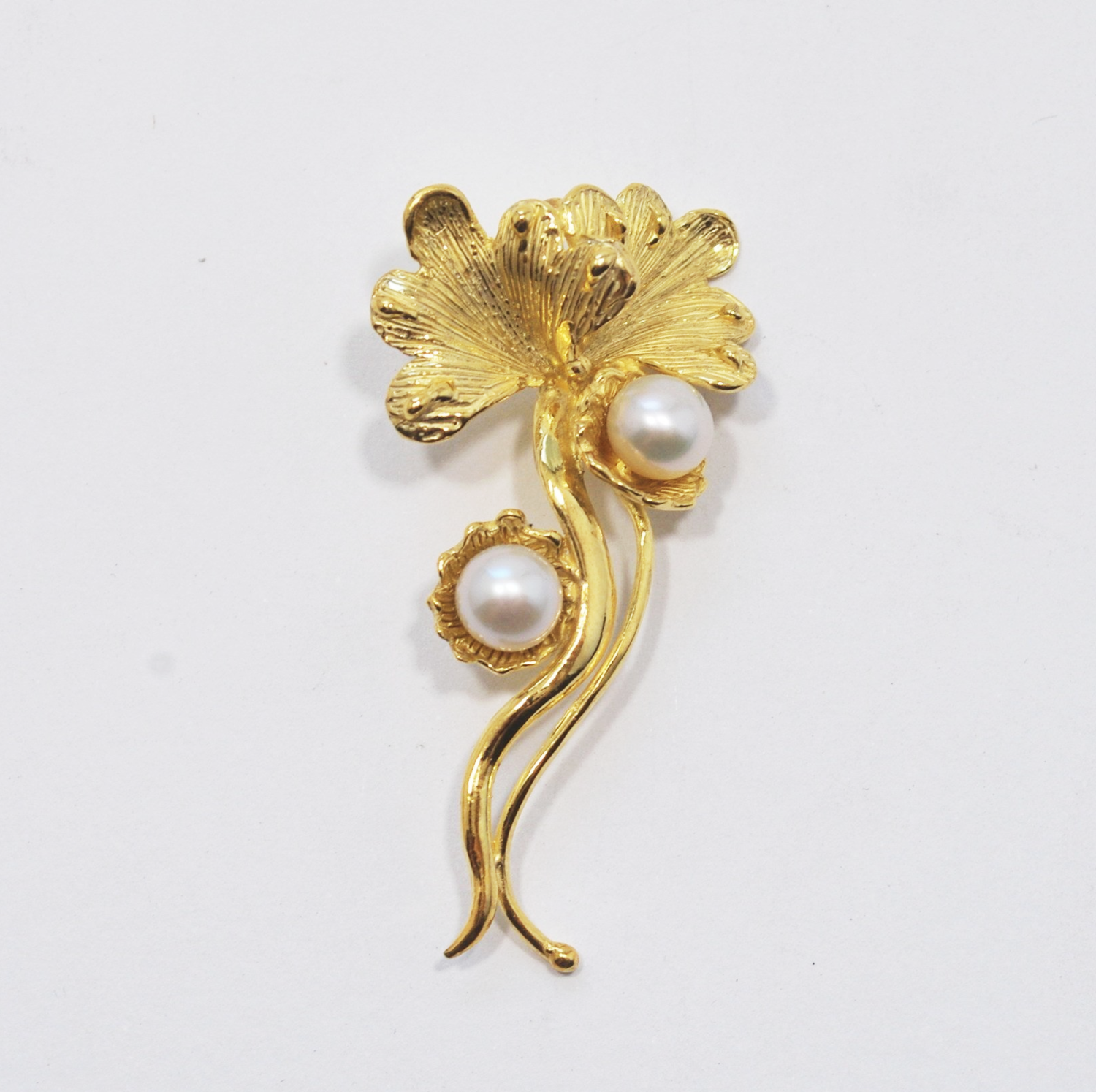 Ciondolo in argento 925 dorato con perle d'acqua dolce_L15P1