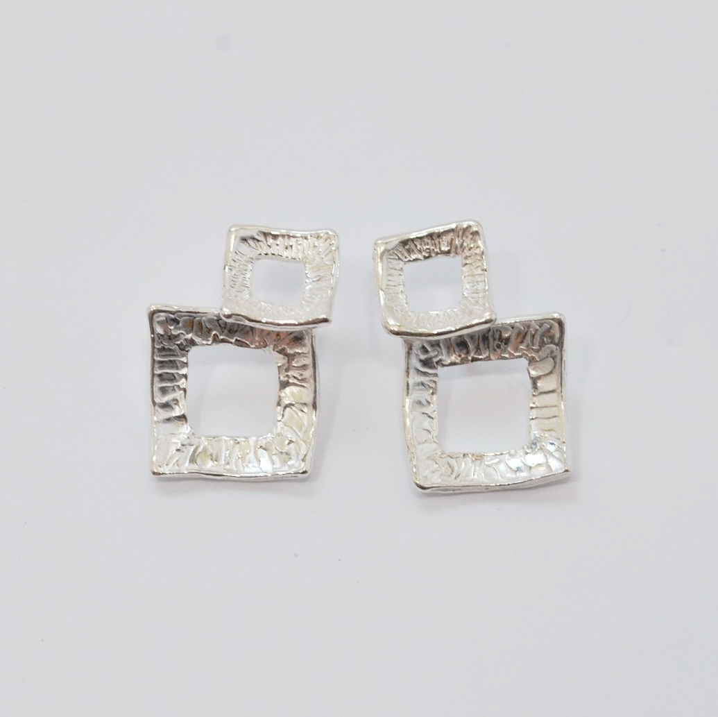 Orecchini a lobo in argento 925_L10O1