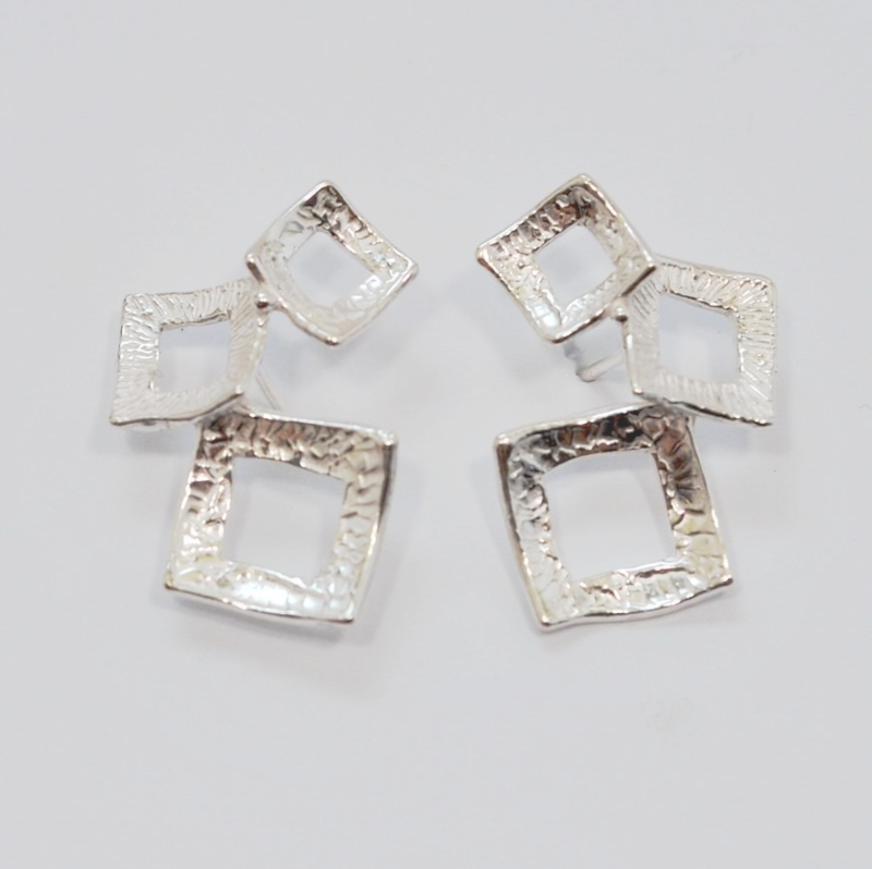 Orecchini a lobo in argento 925_L10O2