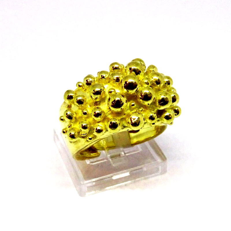 Anello in argento 925 dorato_L35A1