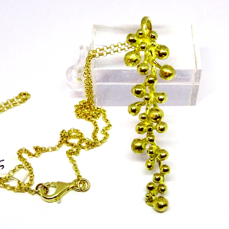 Ciondolo in argento 925 dorato_L35P1