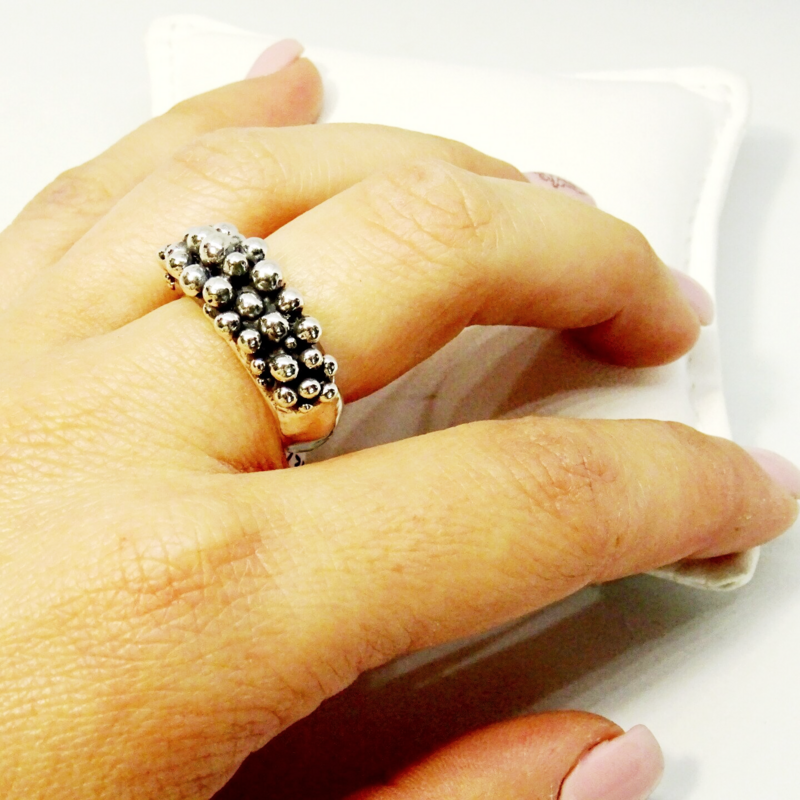 Anello in argento 925 brunito_L35A2