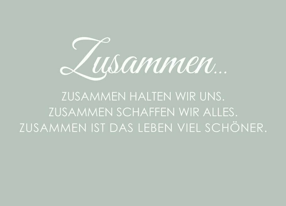 Zusammen halten wir uns (145x100mm)