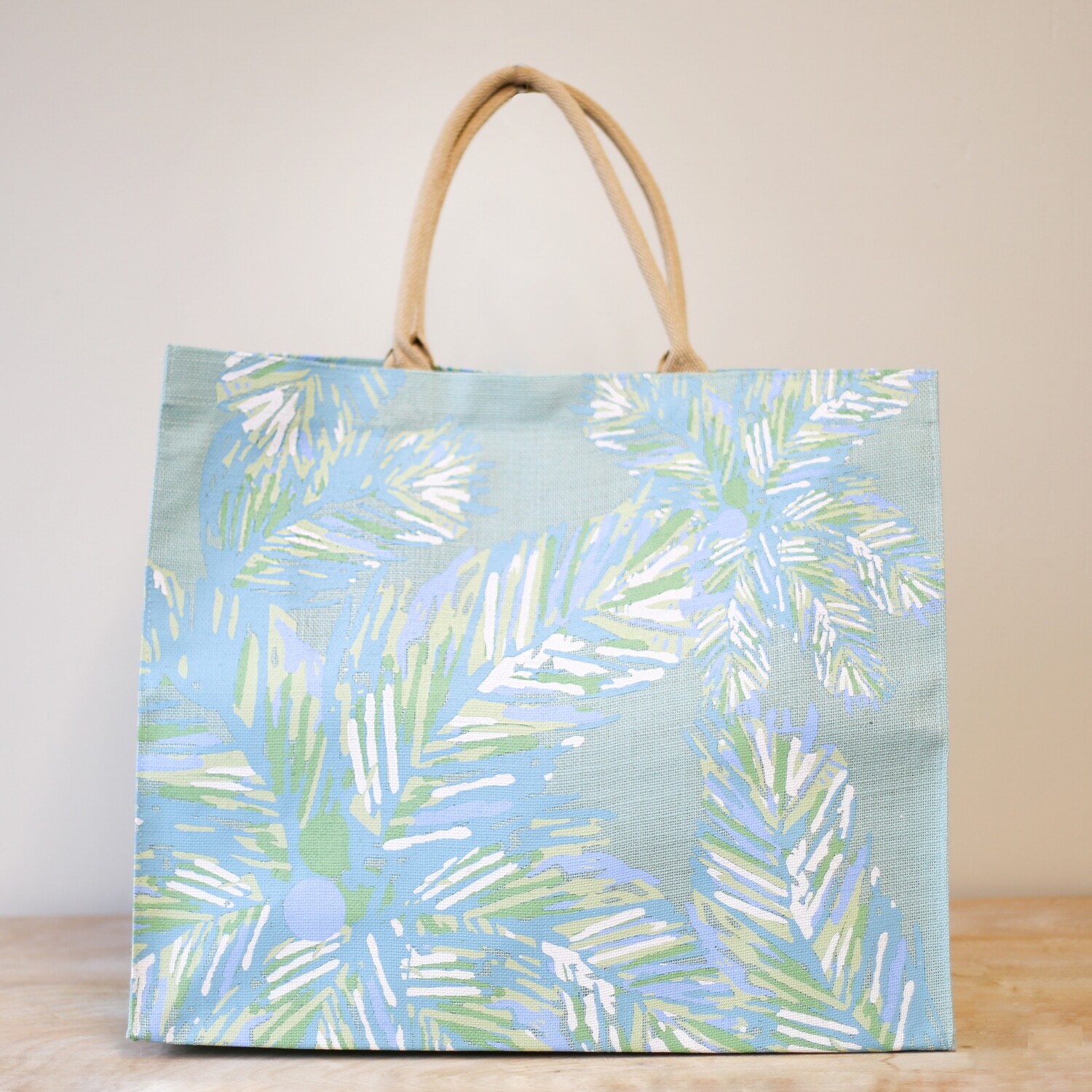 Panama Carryall Tote in Blue Glass