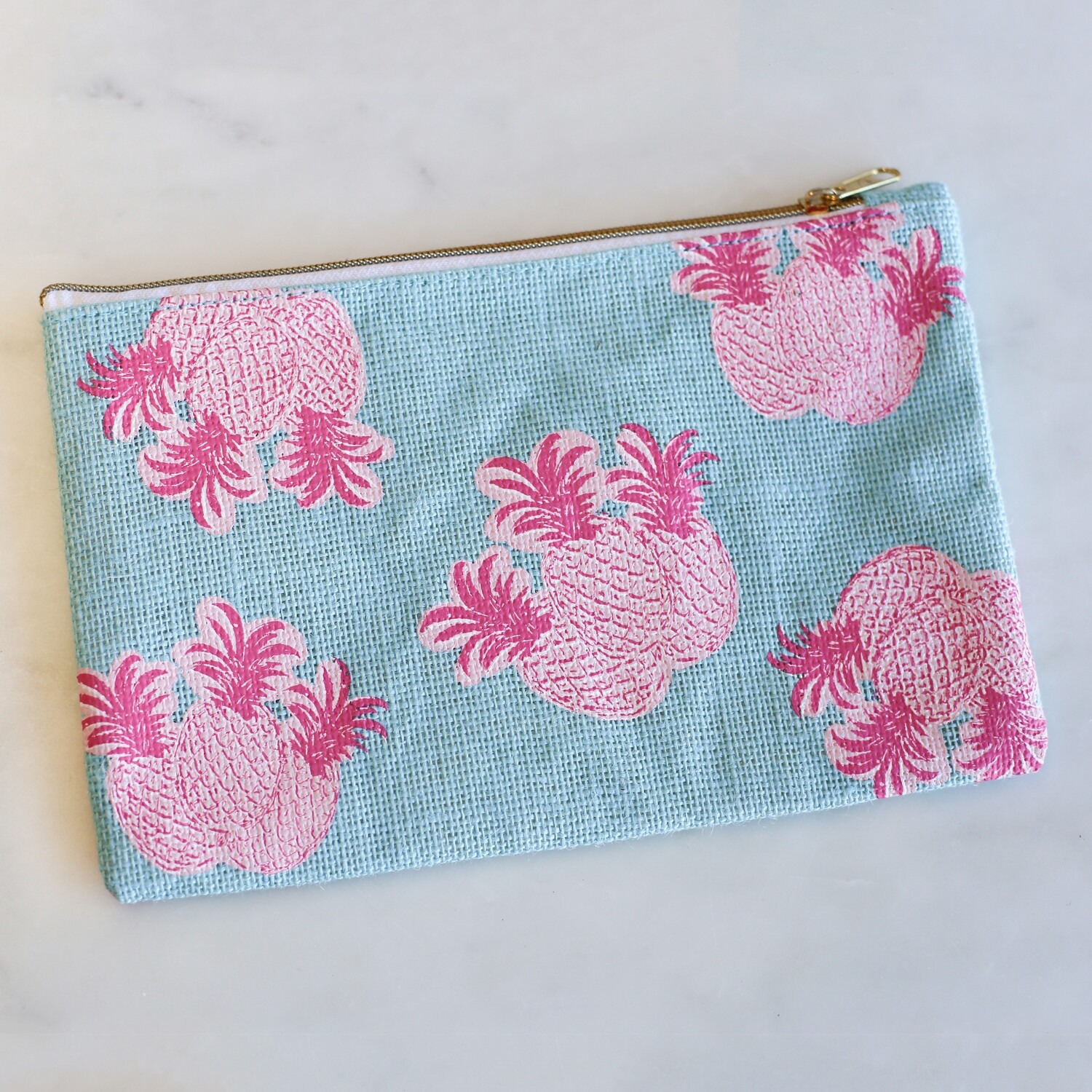 Pineapple Cosmetic Bag Blue/Pink