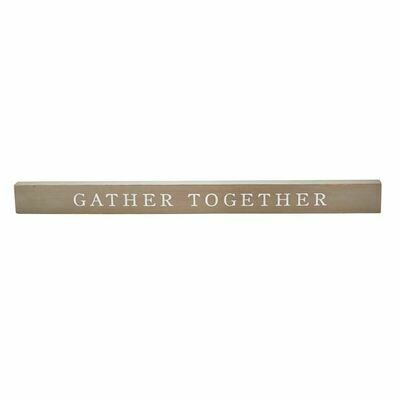 MudPie Gather Fall Wood Sentiment Stick