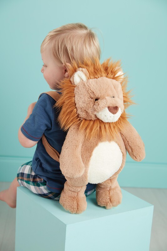 MudPie Lion Plush Backpack