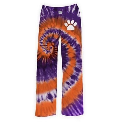 Brief Insanity Pajama Pants- Paw Print TieDye