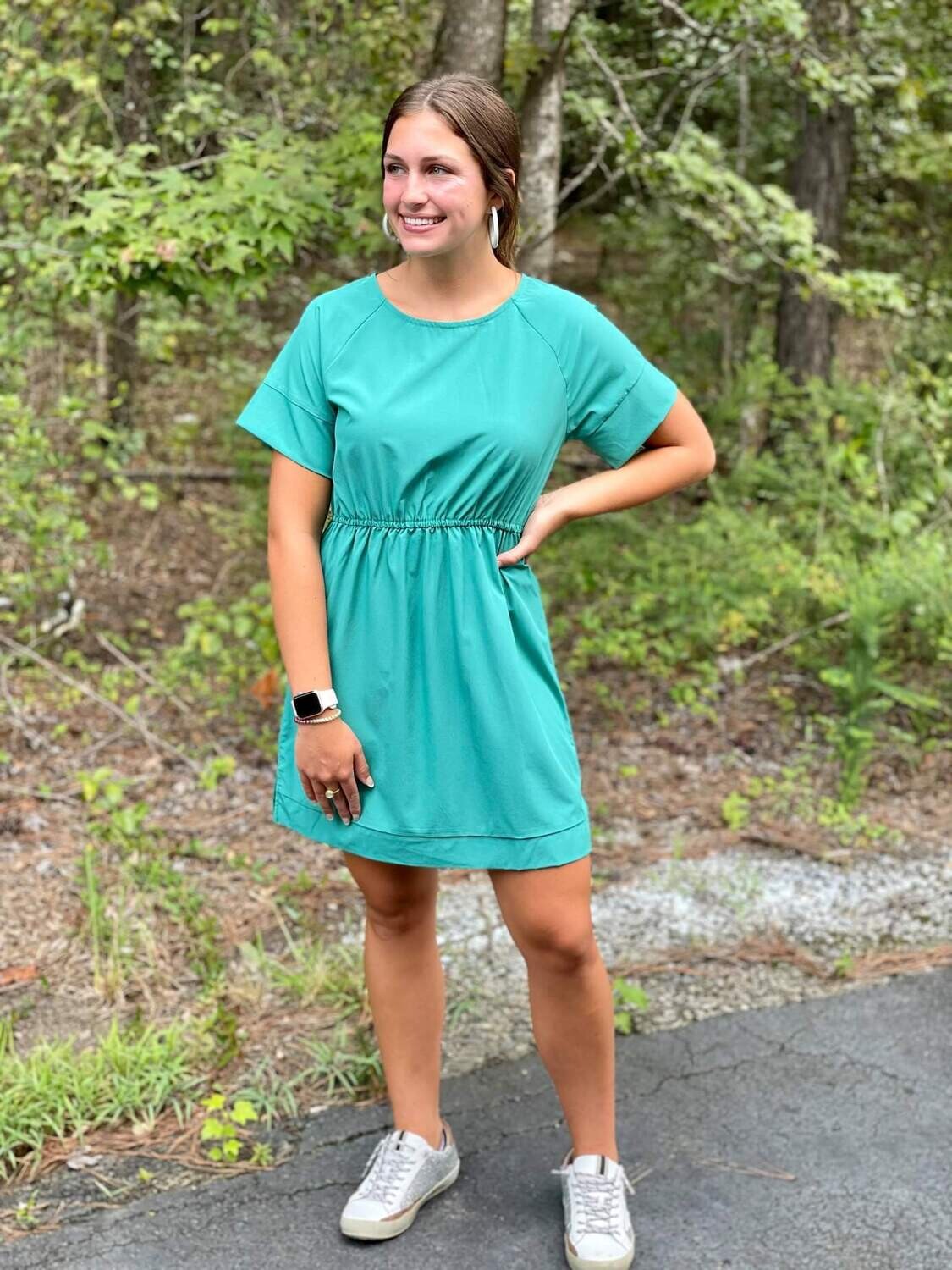 Stephanie Dress in Emerald