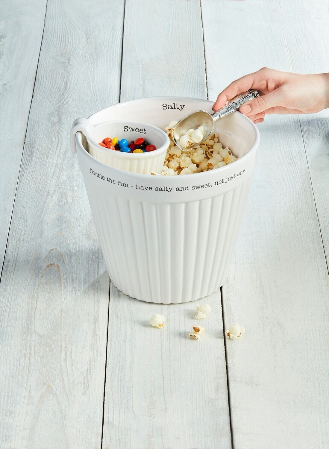 MudPie Popcorn and Candy Bowl Set