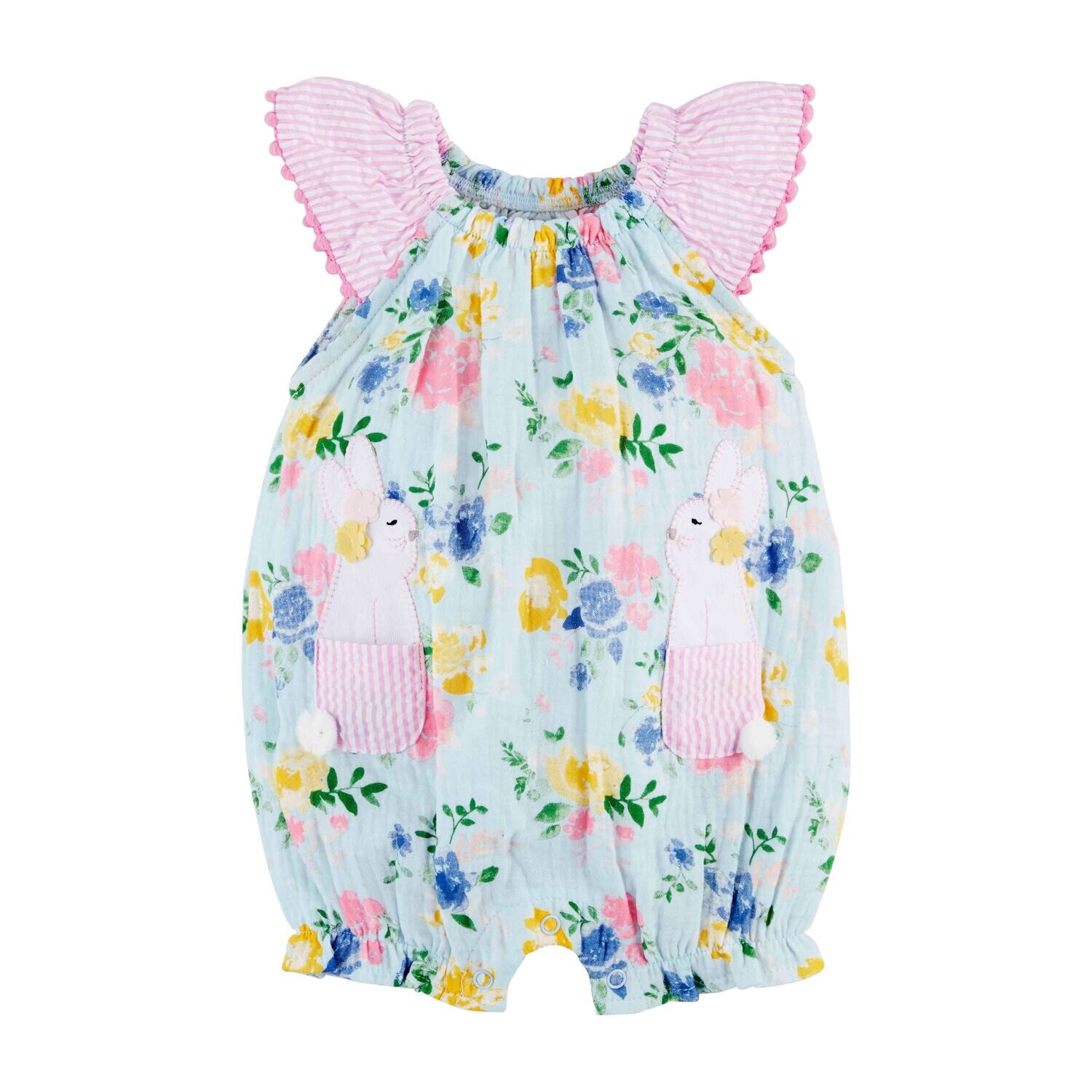 Mud Pie Floral Bunny Bubble 