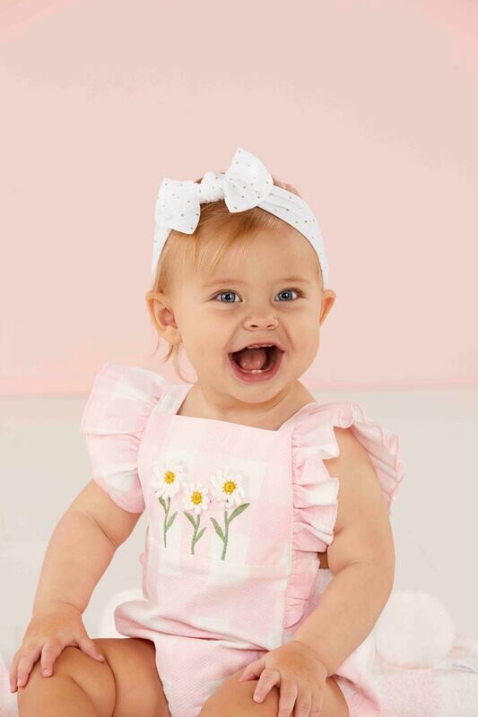 Mud Pie Gold Dot Bow Headband