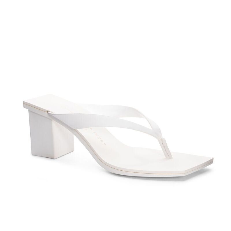 Marna Smooth White Heel