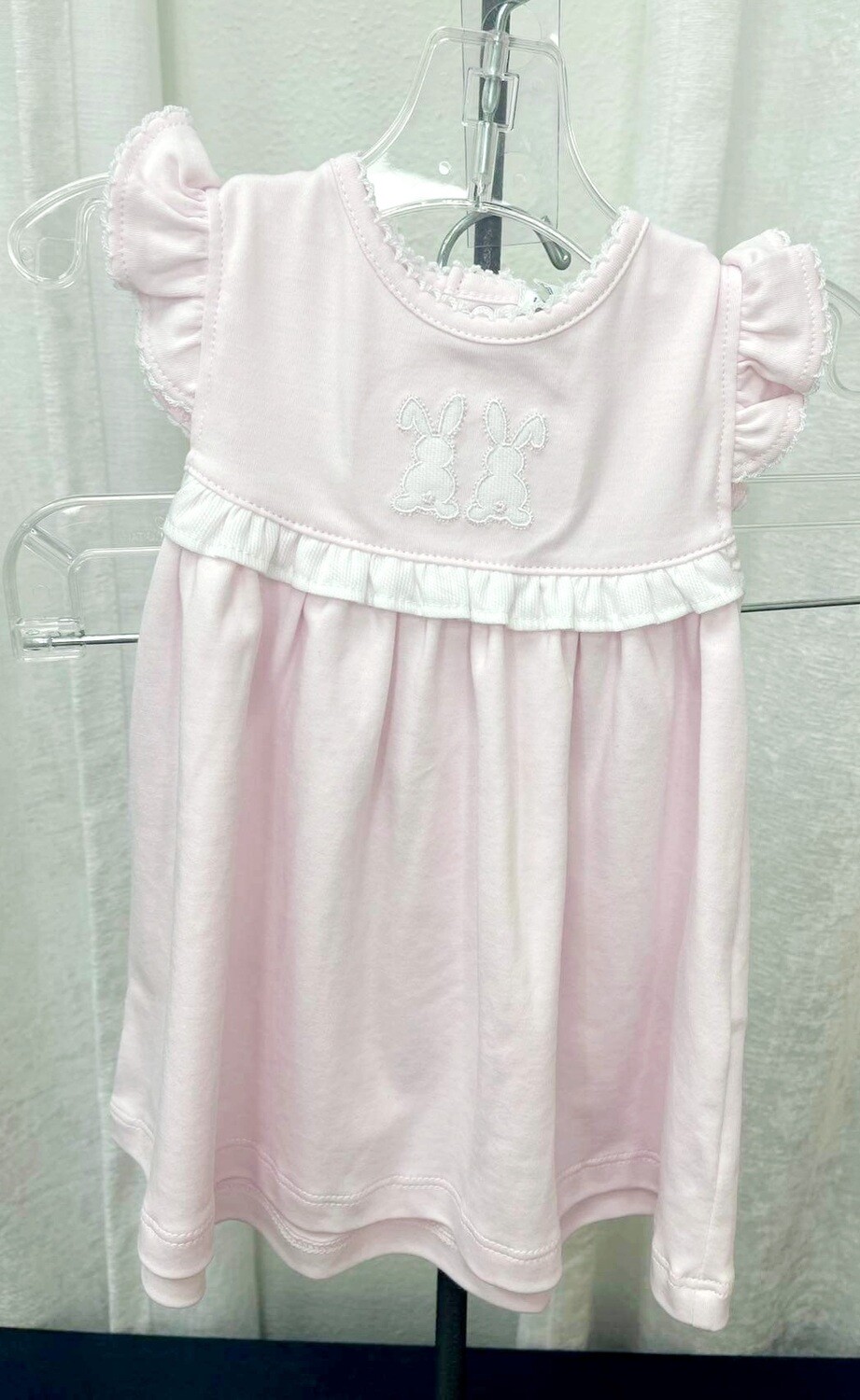 Kissy Kissy Pique Rabbit Dress Set, Pink