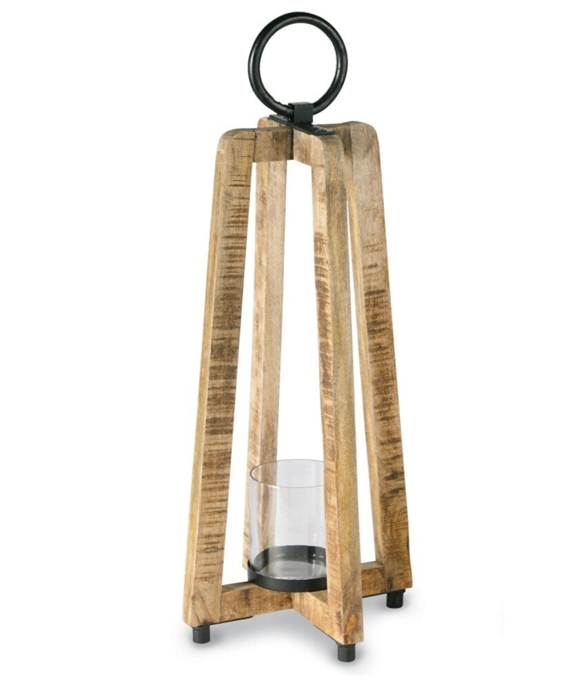 Mud Pie Lantern w/Metal Handle, Size: Small