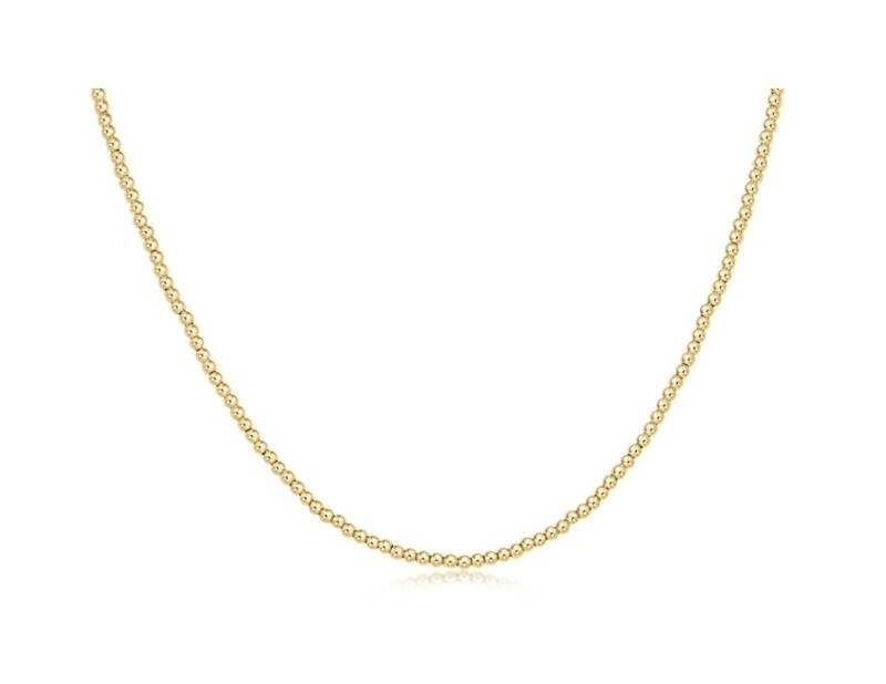 enewton 15&quot; Choker Gold 2mm Bead