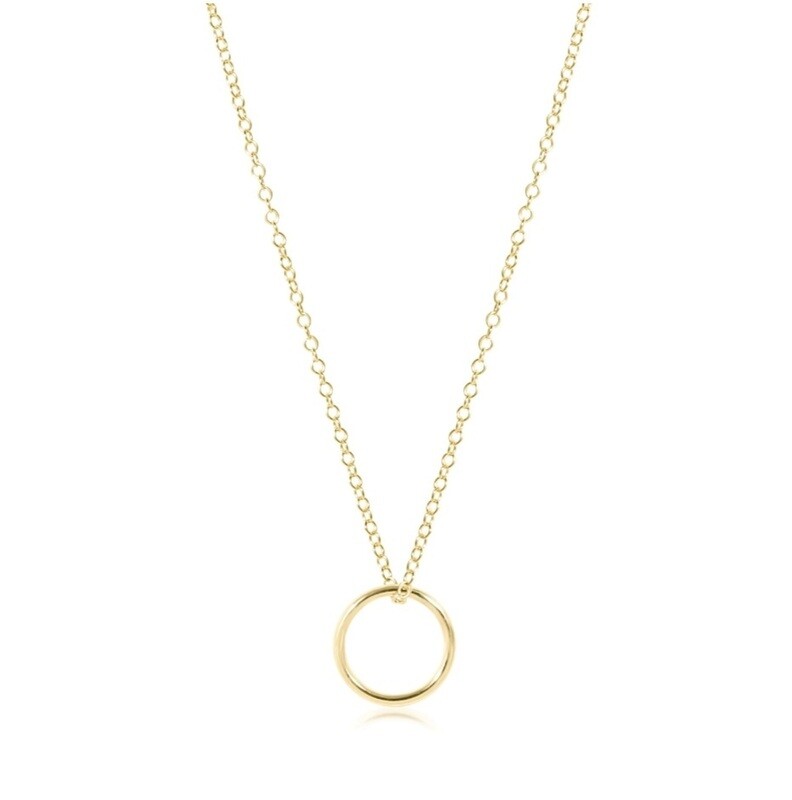 enewton 16&quot; Necklace Gold - Halo Gold Charm