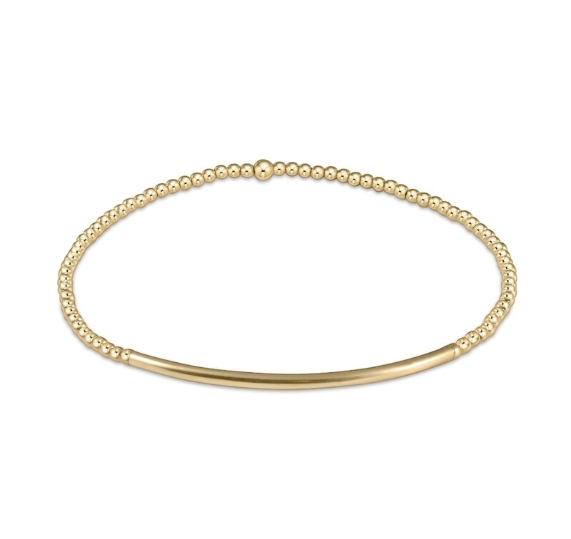 enewton Classic Gold 2mm Bead Bracelet - Bliss Bar Gold