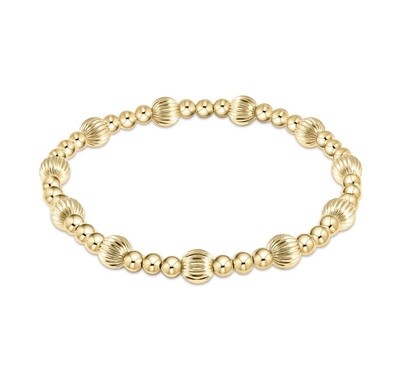 enewton Dignity Sincerity Pattern 6mm Bead Bracelet - Gold 
