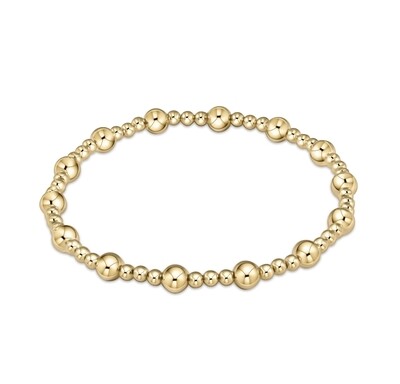 enewton Classic Sincerity Pattern 5mm Bead Bracelet - Gold
