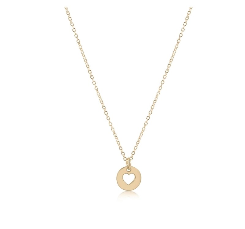 enewton 16&quot; Necklace Gold - Love Small Gold Disc