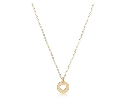 enewton 16" Necklace Gold - Love Small Gold Disc