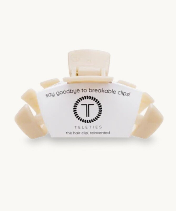 Teleties The Hair Clip - Almond Beige - Large