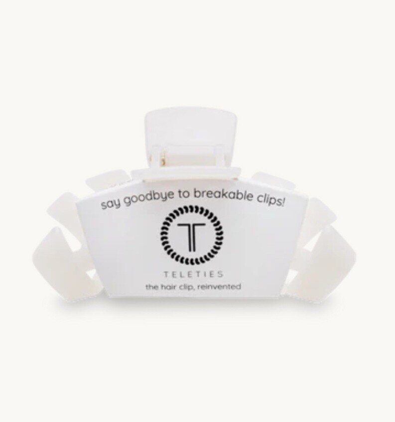 Teleties The Hair Clip - Coconut White - Large