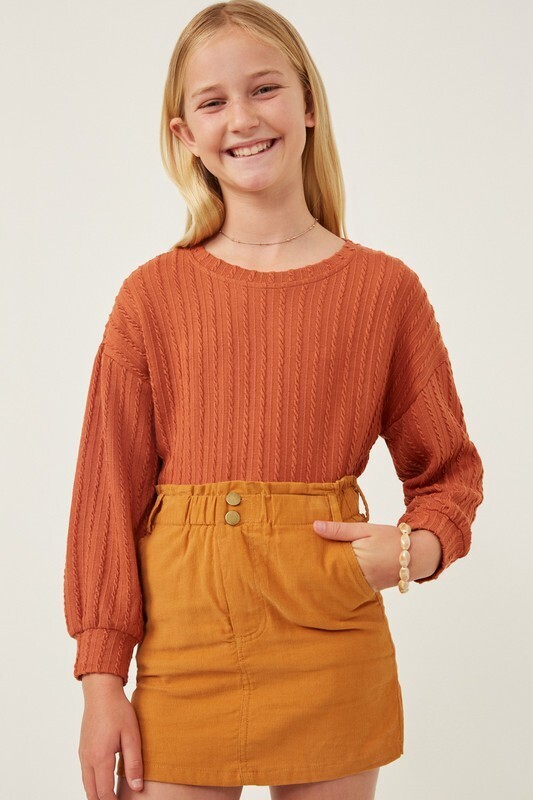 Ava Textured Top, TWEEN