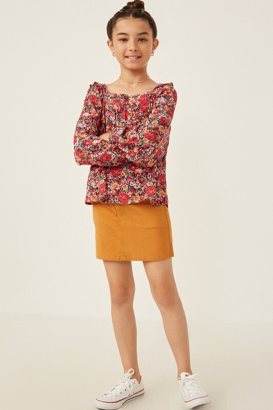 Lisa Floral Top, TWEEN
