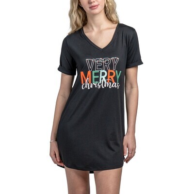 Hello Mello Holiday Sleep Shirt, Very Merry...